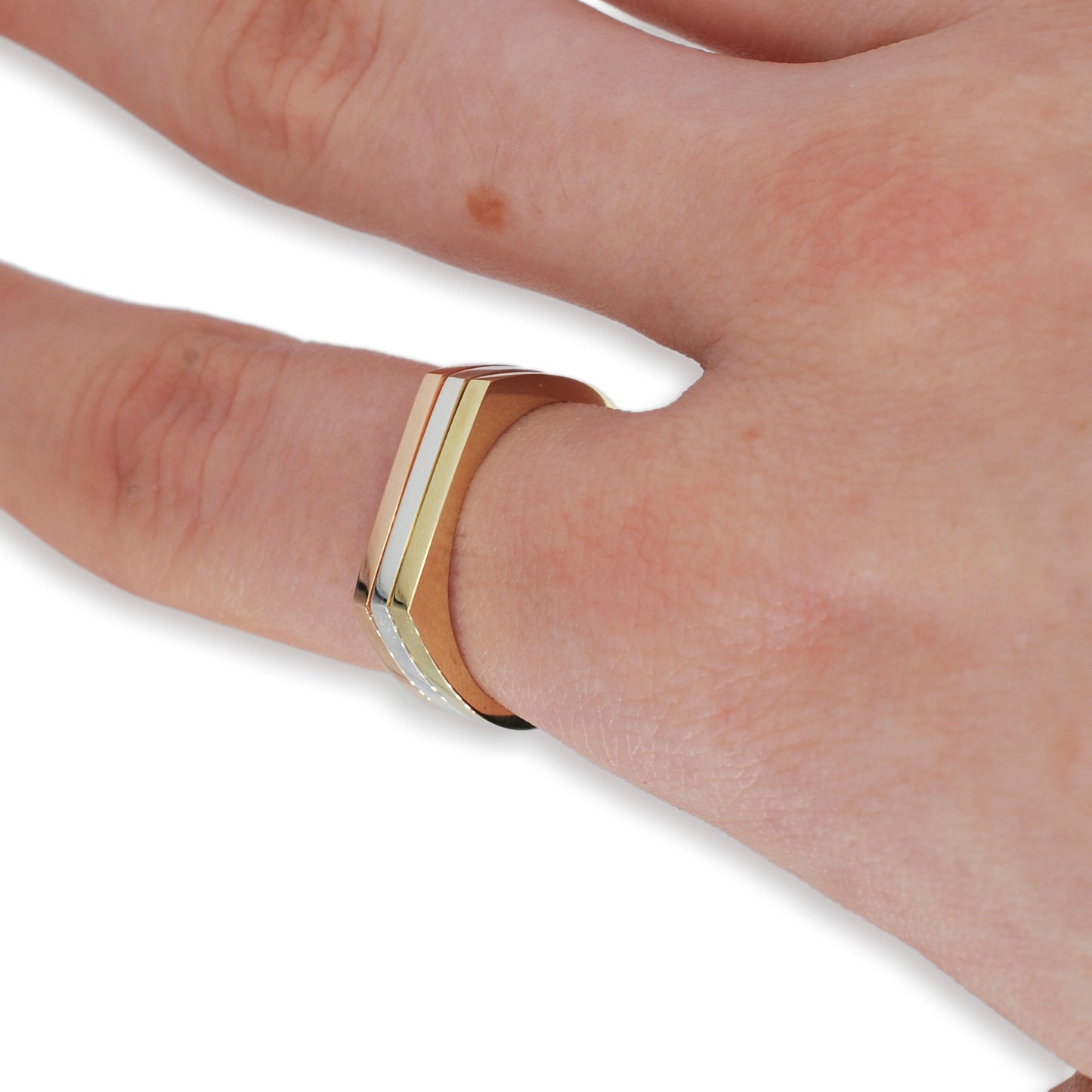 9ct Yellow Gold Slim Signet Ring