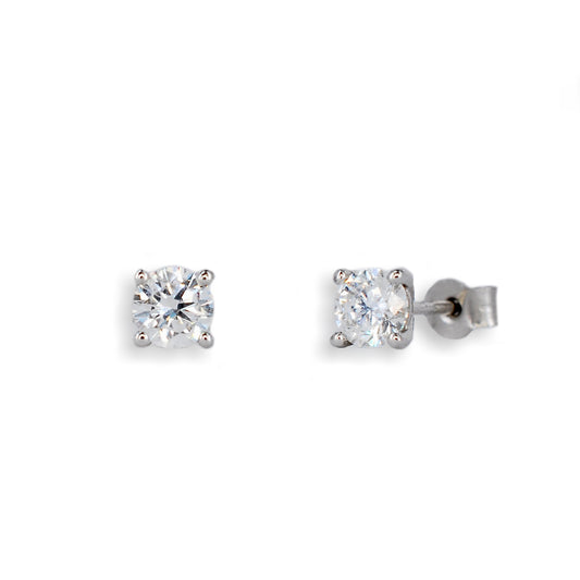 Platinum Diamond Stud Earrings